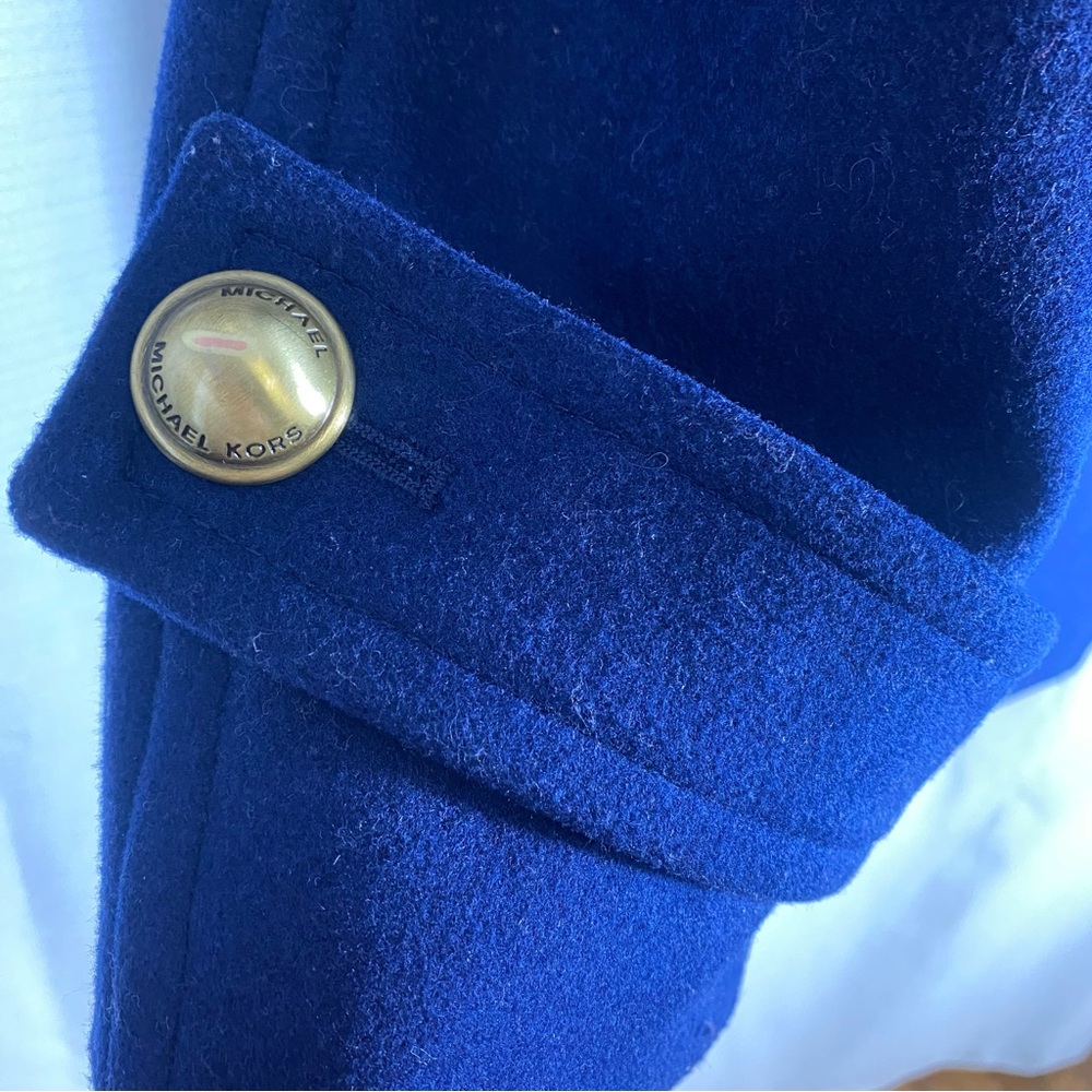 MICHAEL KORS women’s double breasted, wool coat with real buttons & pockets - Picture 7 of 17